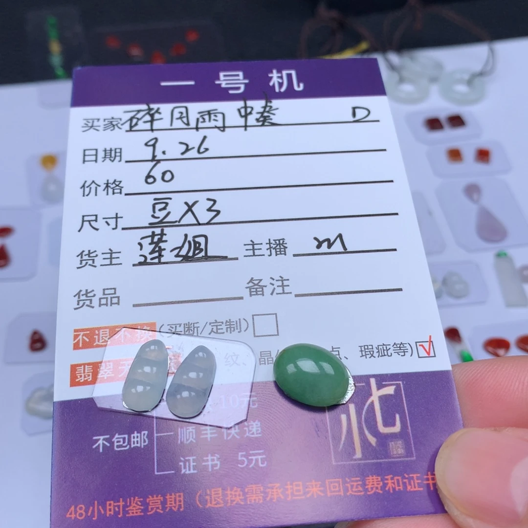 碎***奏翡翠未镶嵌颈饰翡翠