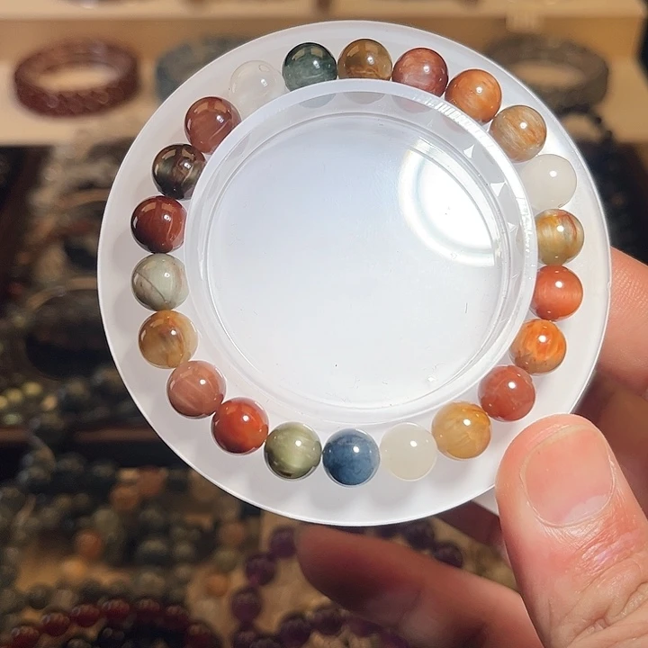 水晶手链未镶嵌彩兔毛