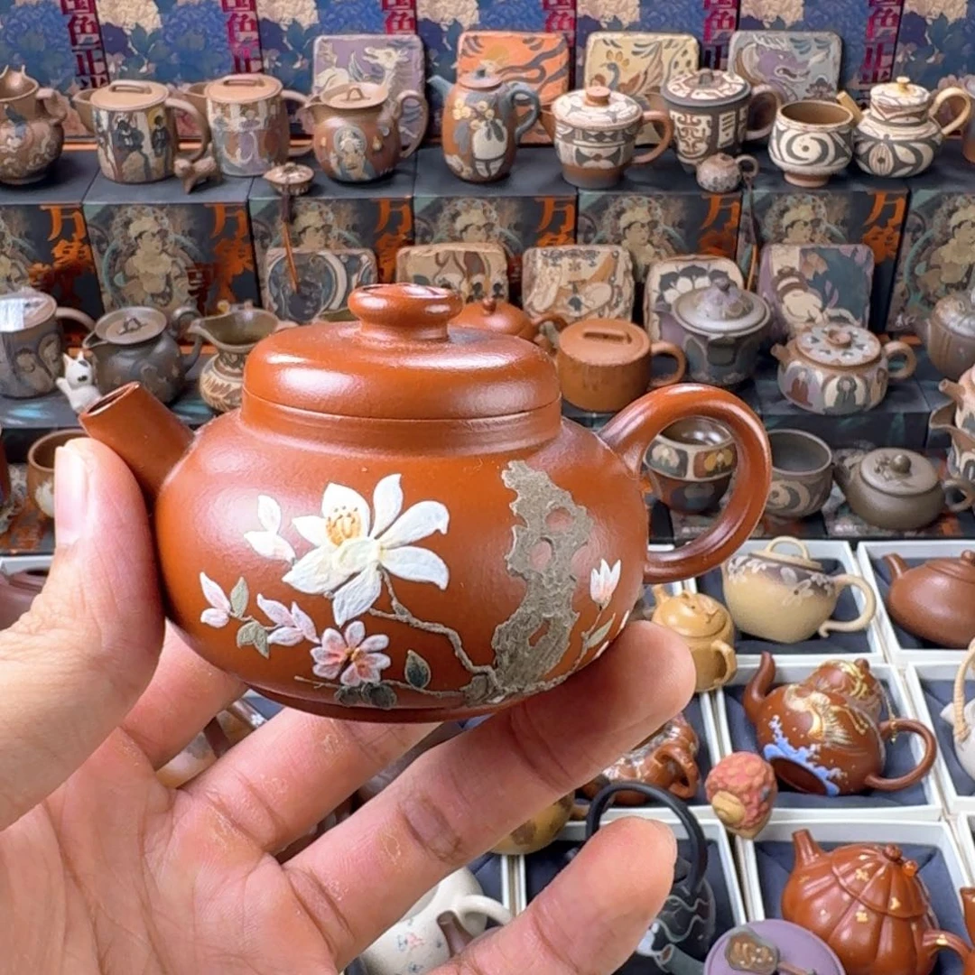 茶壶紫砂135cc原矿精工半手