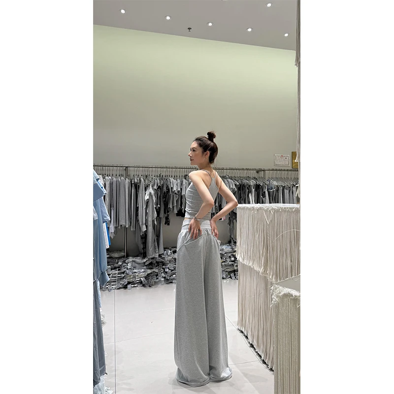 女装夏装套装2025新款爆款性感吊带背心高腰百搭显瘦休闲裤两件套