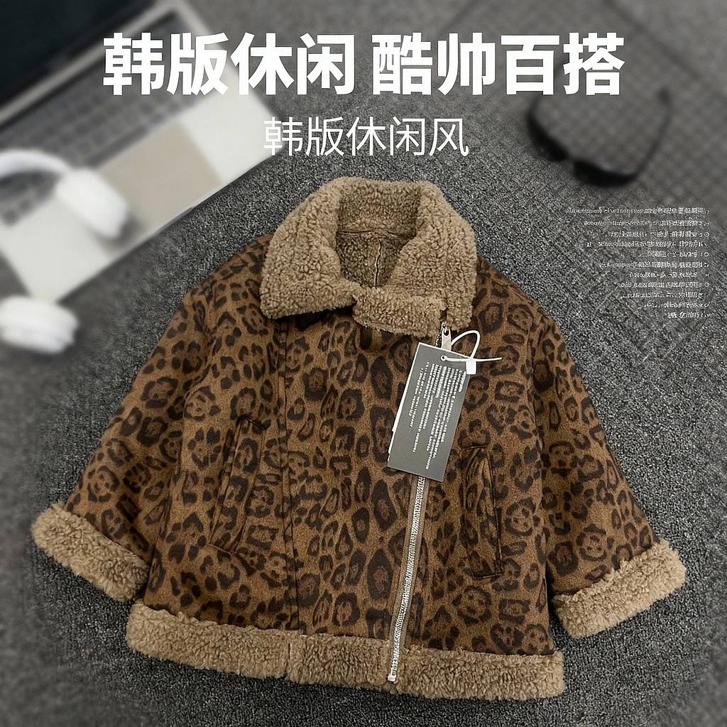 【棉逗熊品牌】男童韩版冬季休闲男童百搭酷帅外套-17785