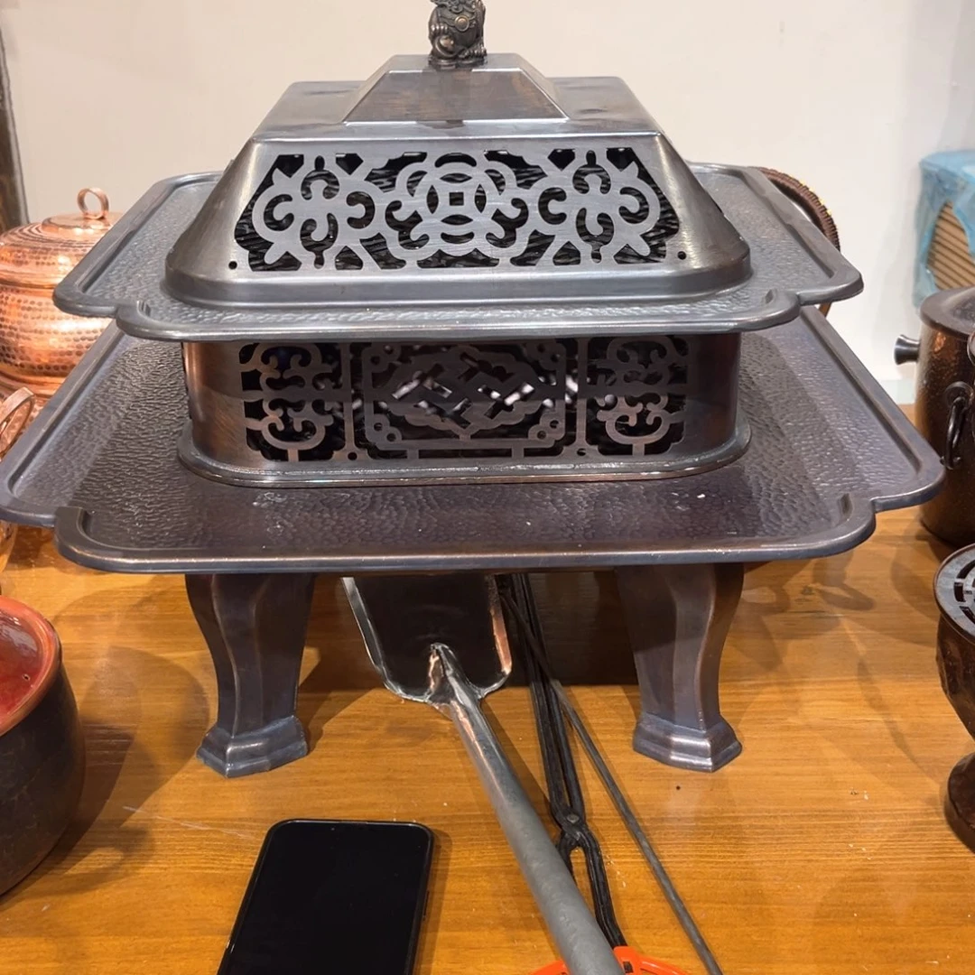 稻**?长乐宫观火炉手工锻打工艺