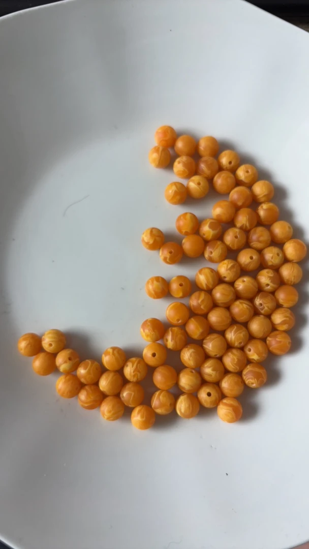 D02琥珀蜜蜡8mm单珠