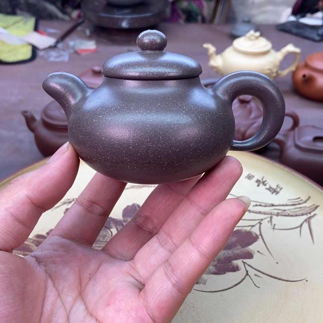茶壶紫砂全手150 容量宜兴紫砂壶