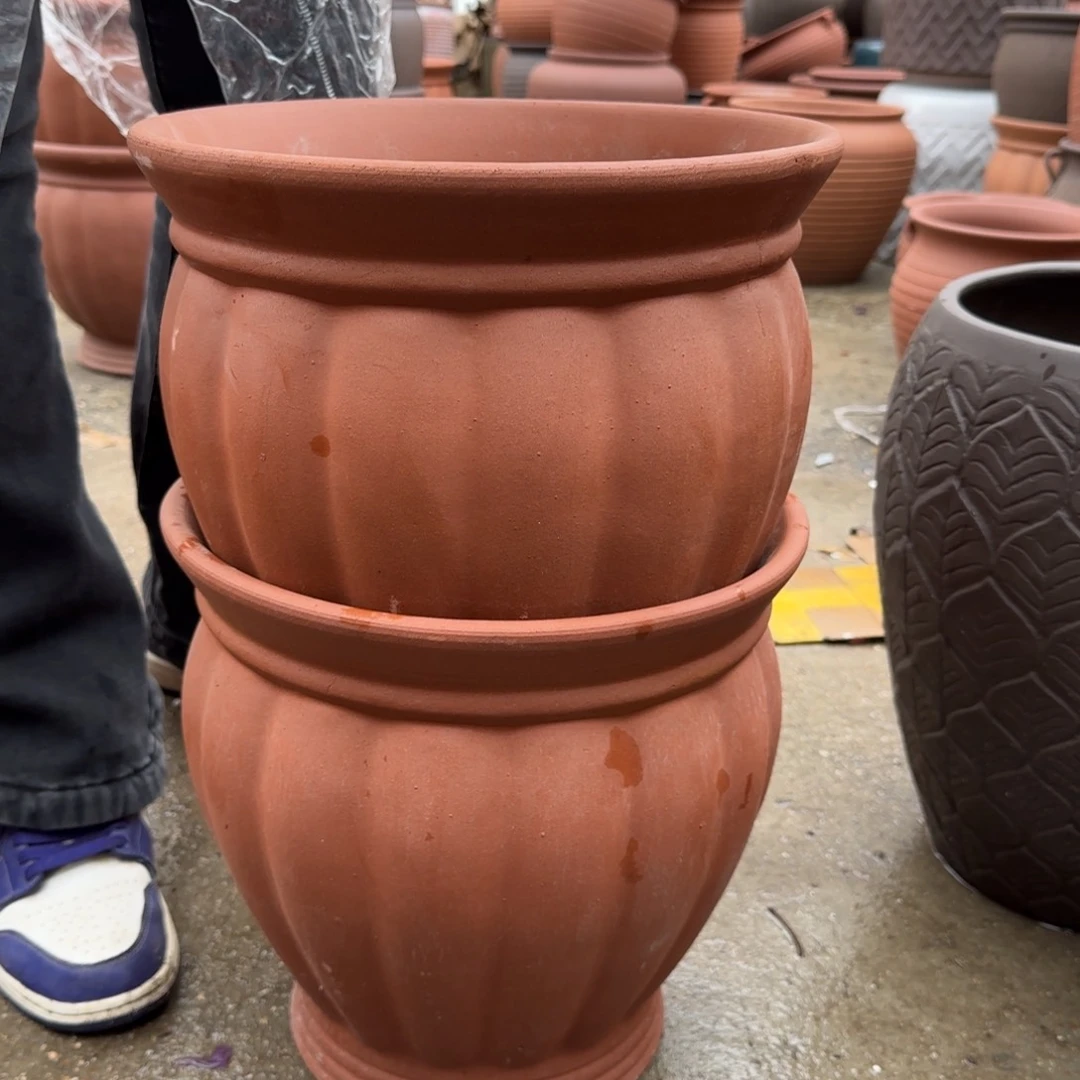 紫砂花盆口30高30宜兴紫砂