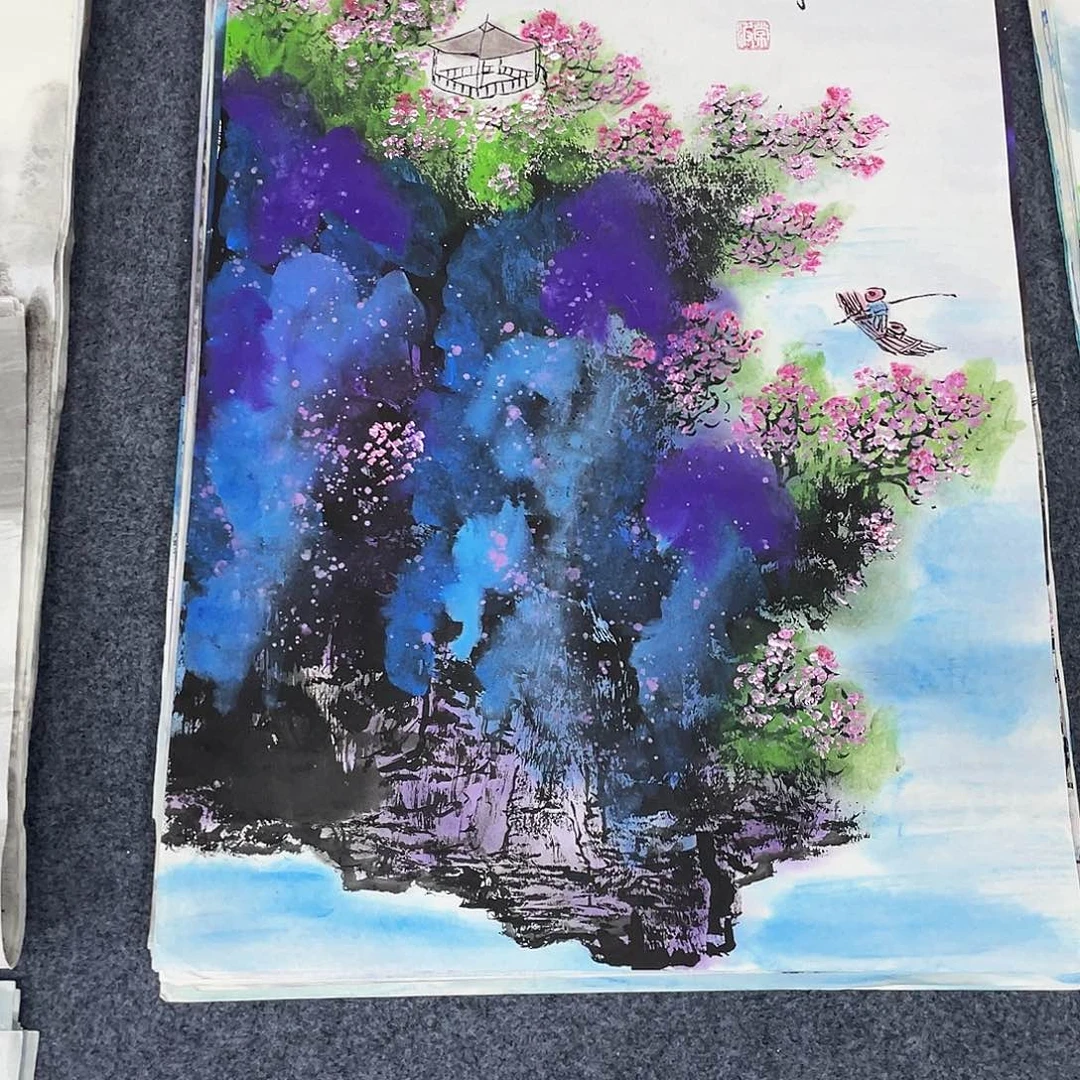国画作品小姐姐放漏…