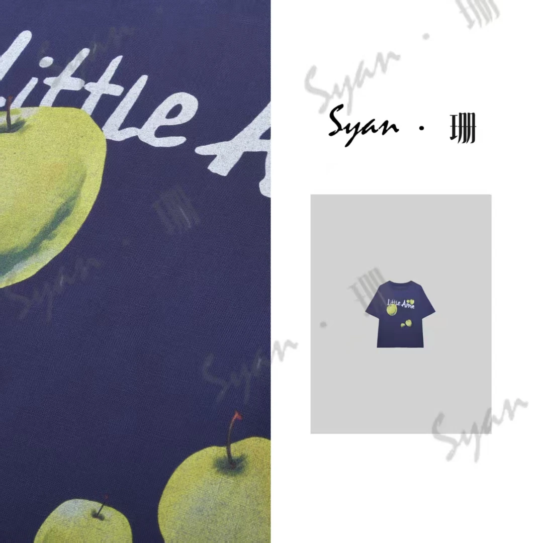 Syan【青涩】洋气显瘦夏季新款时尚休闲百搭气质设计短袖T恤