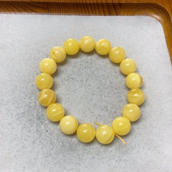 未镶嵌蜜蜡裸石手串