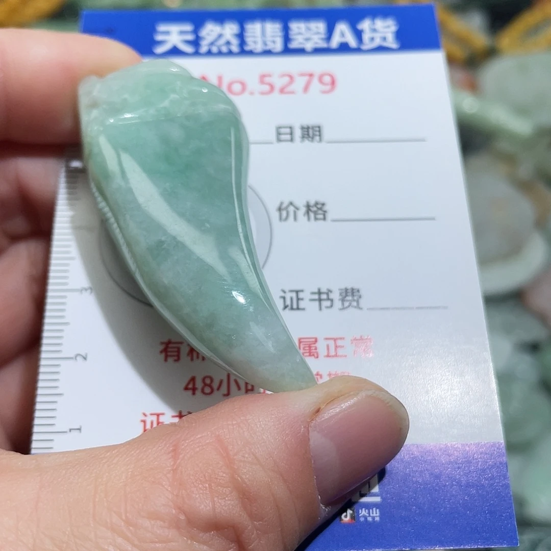 翡翠未镶嵌挂件5279