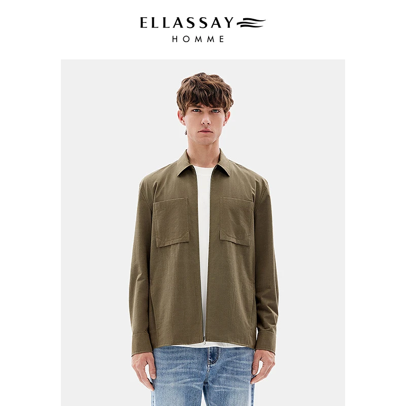 ELLASSAY歌力思男装25年新款肌理感机能风薄外套衬衫EME353C00900