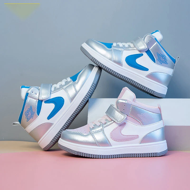 【表弟专属】0028中帮新款儿童鞋子男童AJ帅气百搭板鞋