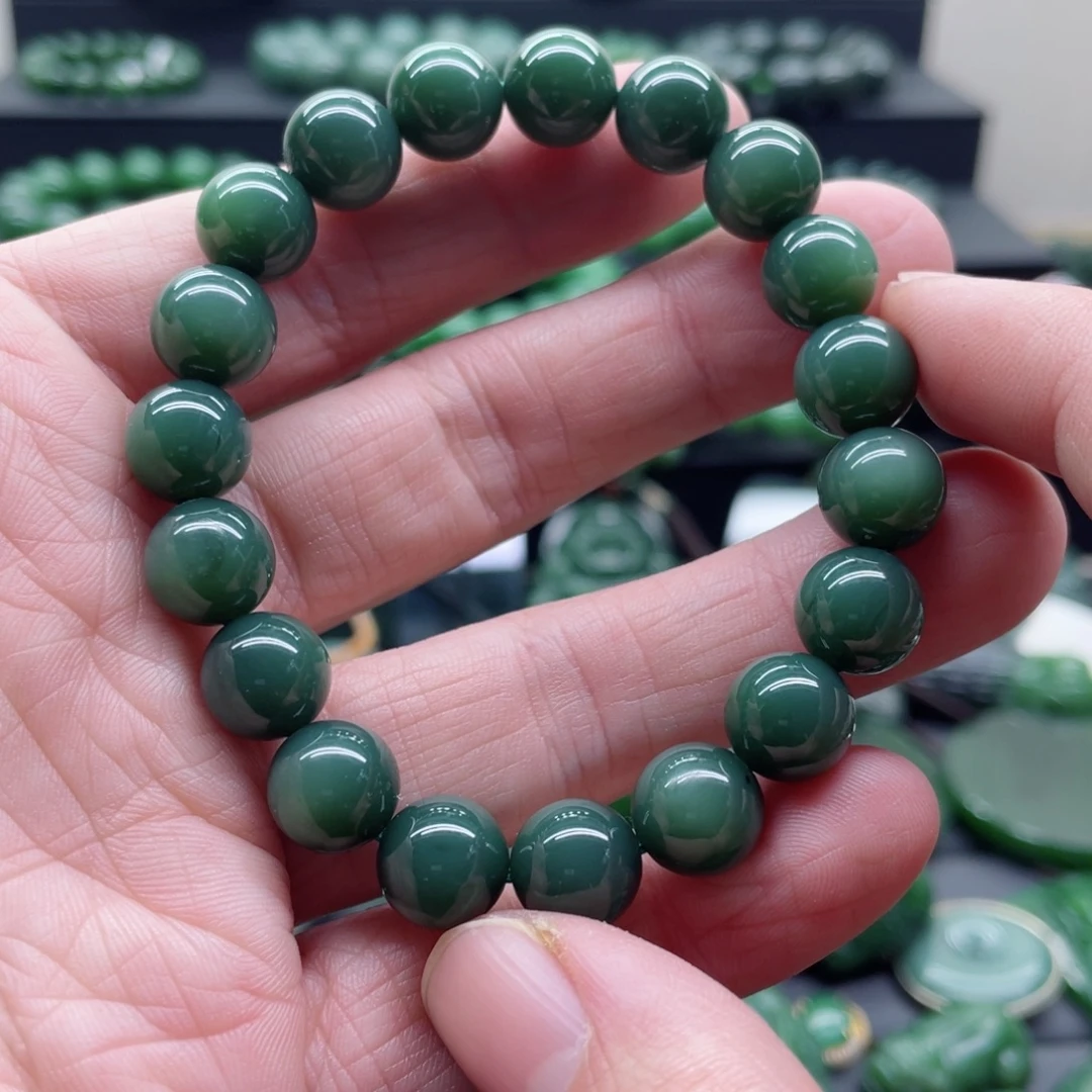 和田玉（碧玉）未镶嵌手链
