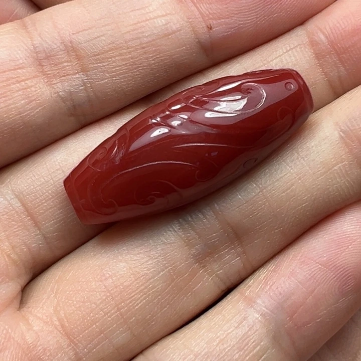 南红玛瑙未镶嵌桶珠