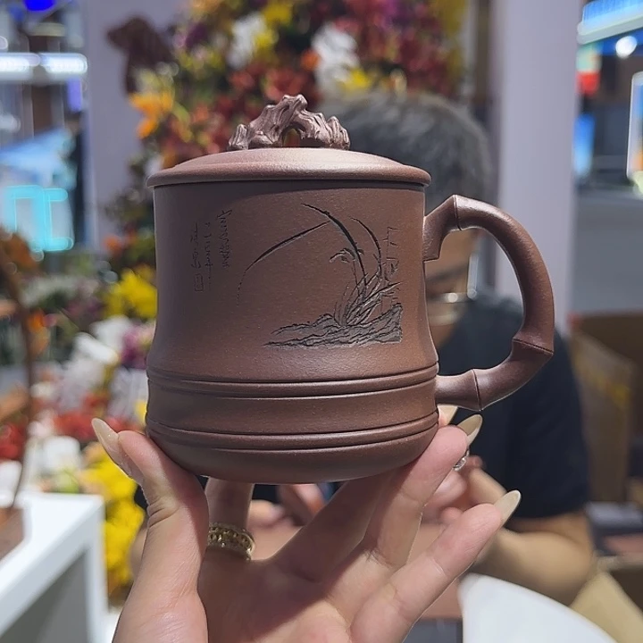 紫砂茶杯盖杯 笔架山