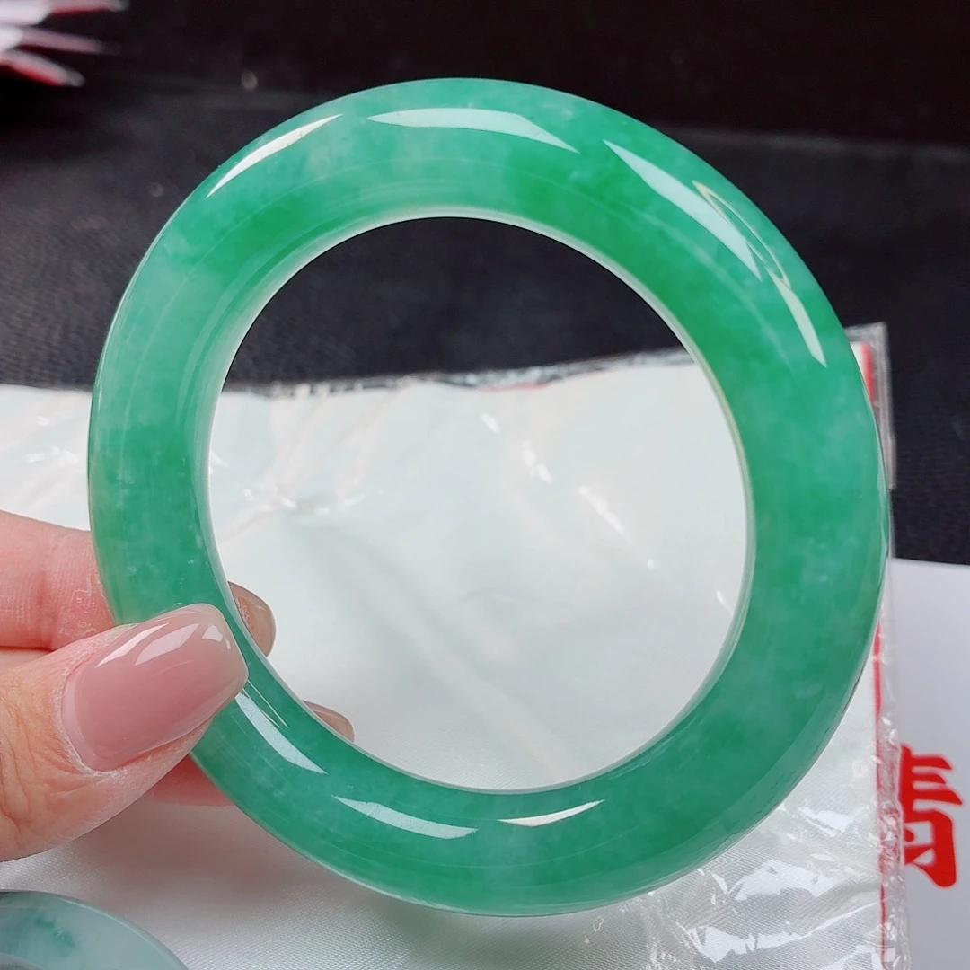 翡翠未镶嵌手镯02 57