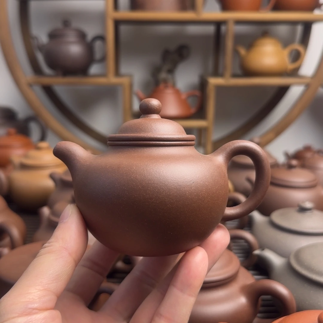 紫砂茶壶掇球200cc台西嫩底槽清