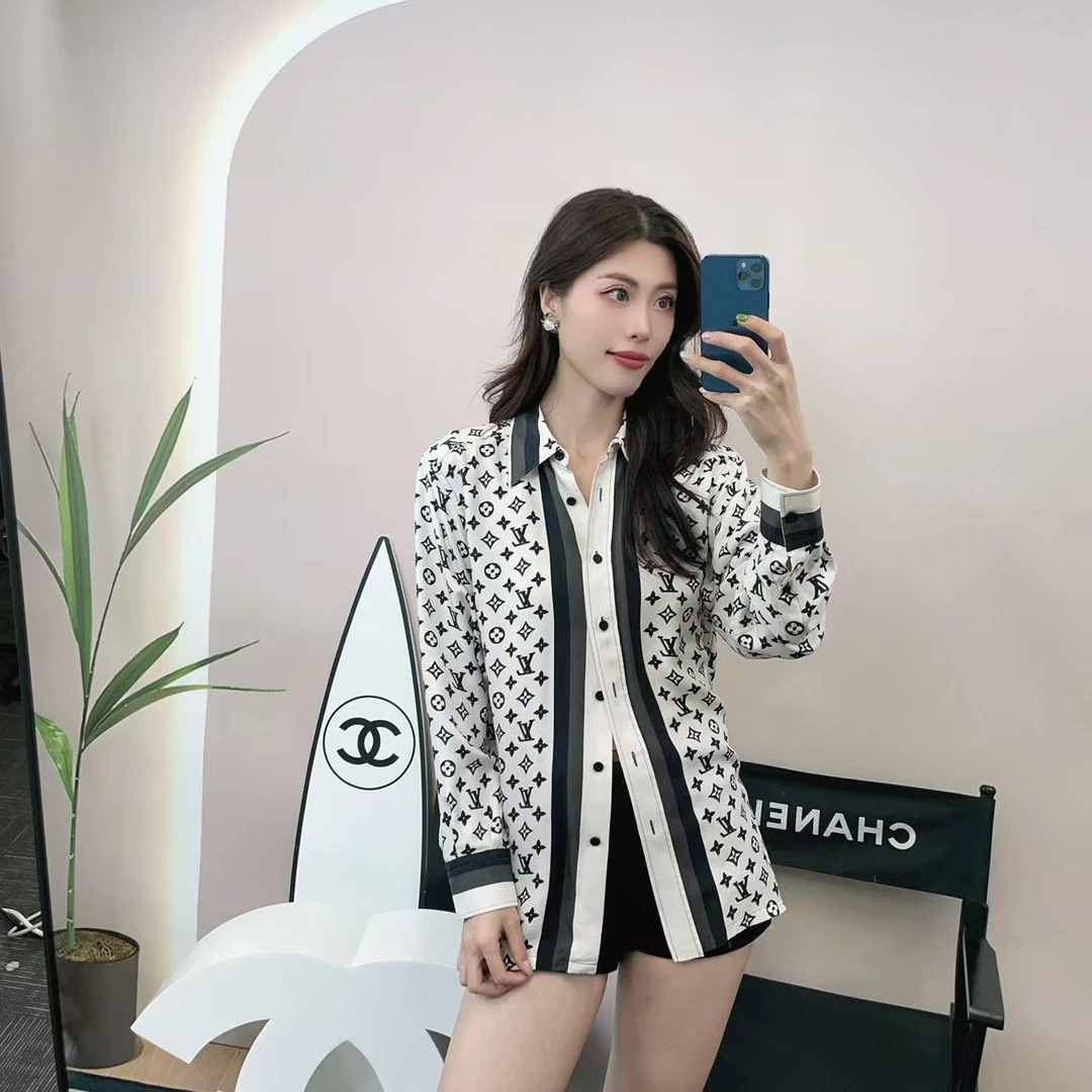 95新 LouisVuitton/路易威登 麦殿/衬衫38码白色/250328VLYLZ03