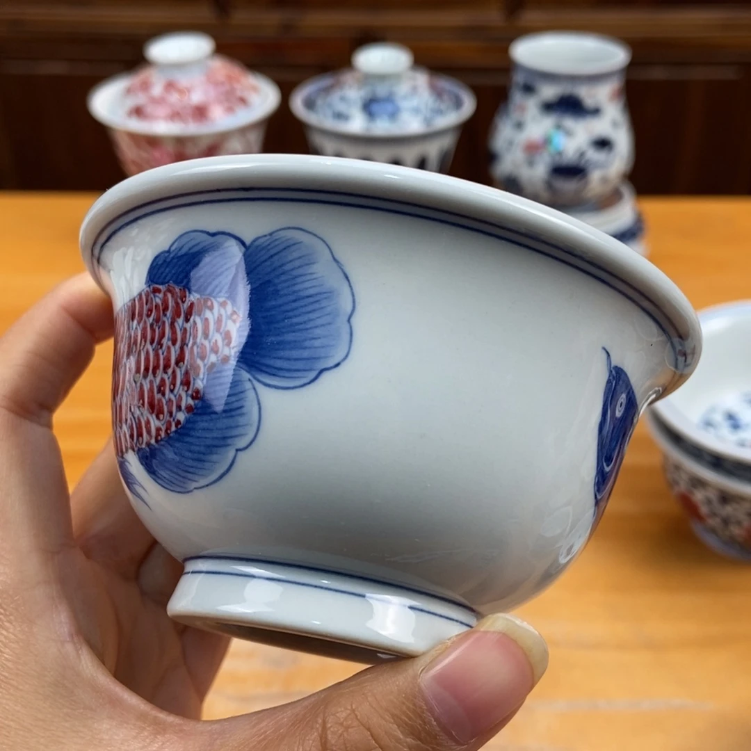 手绘现代茶具非古董