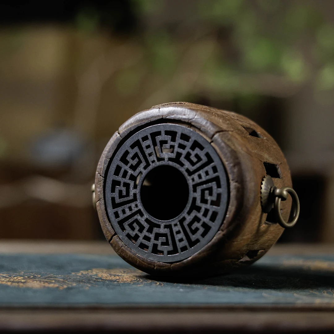 【老王】瘦高款-老物件车轱辘温酒器 直径10 高9cm（Q7588）