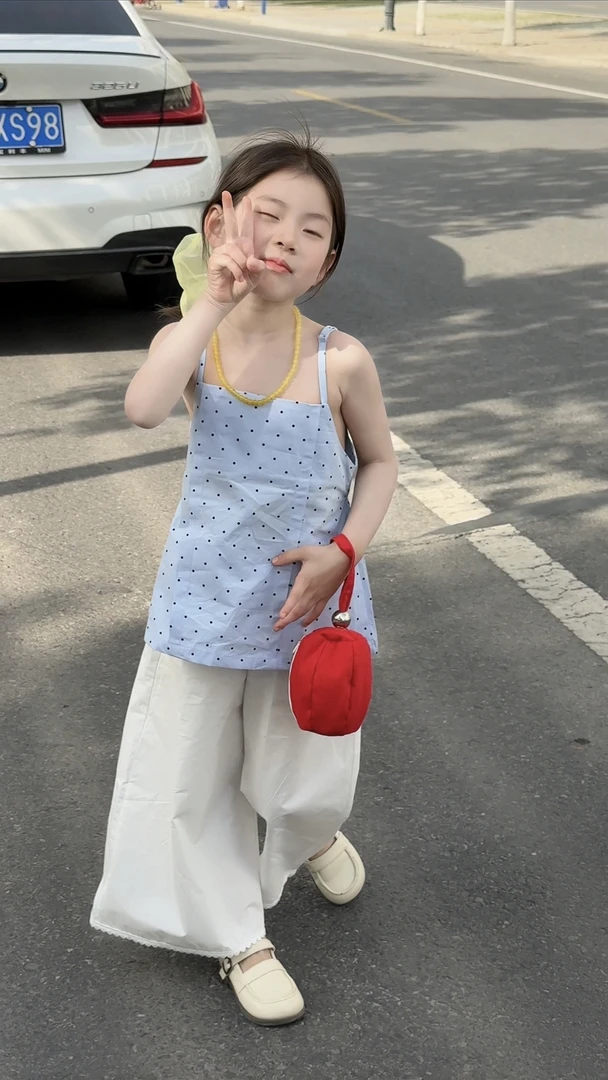 2025夏季新款女童套装童装休闲小清新洋气时尚韩版儿童女孩