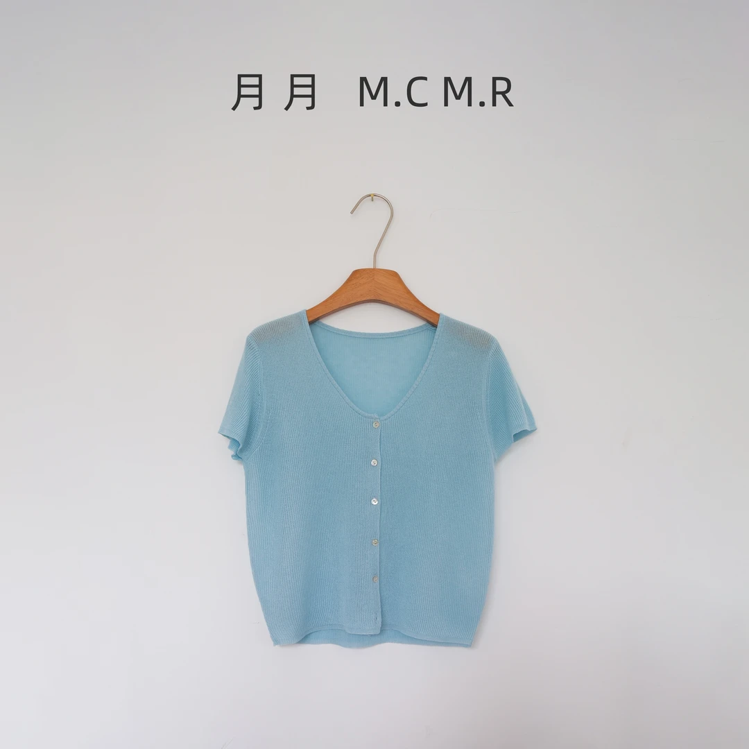 【和纸开衫】百搭设计感宽松简约特别的彩色系针织开衫独特漂亮小衫