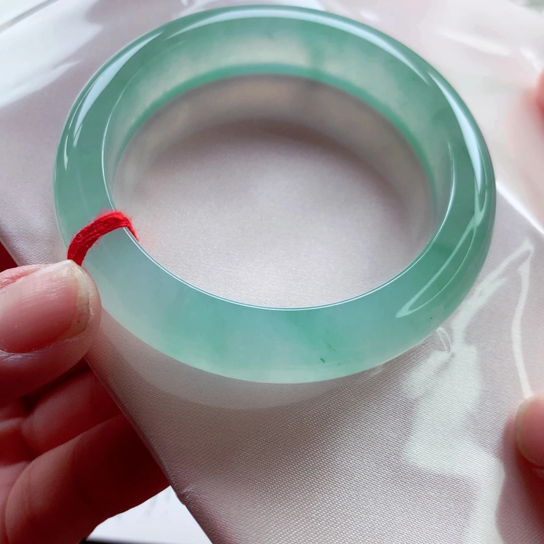 未镶嵌手镯翡翠师妹大万必收冰绿（13号）