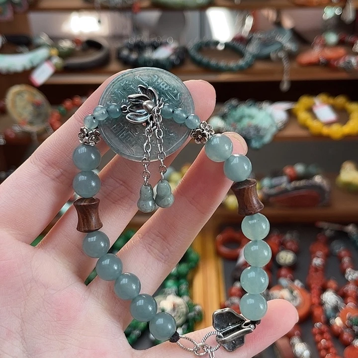 翡翠未镶嵌手链饰品