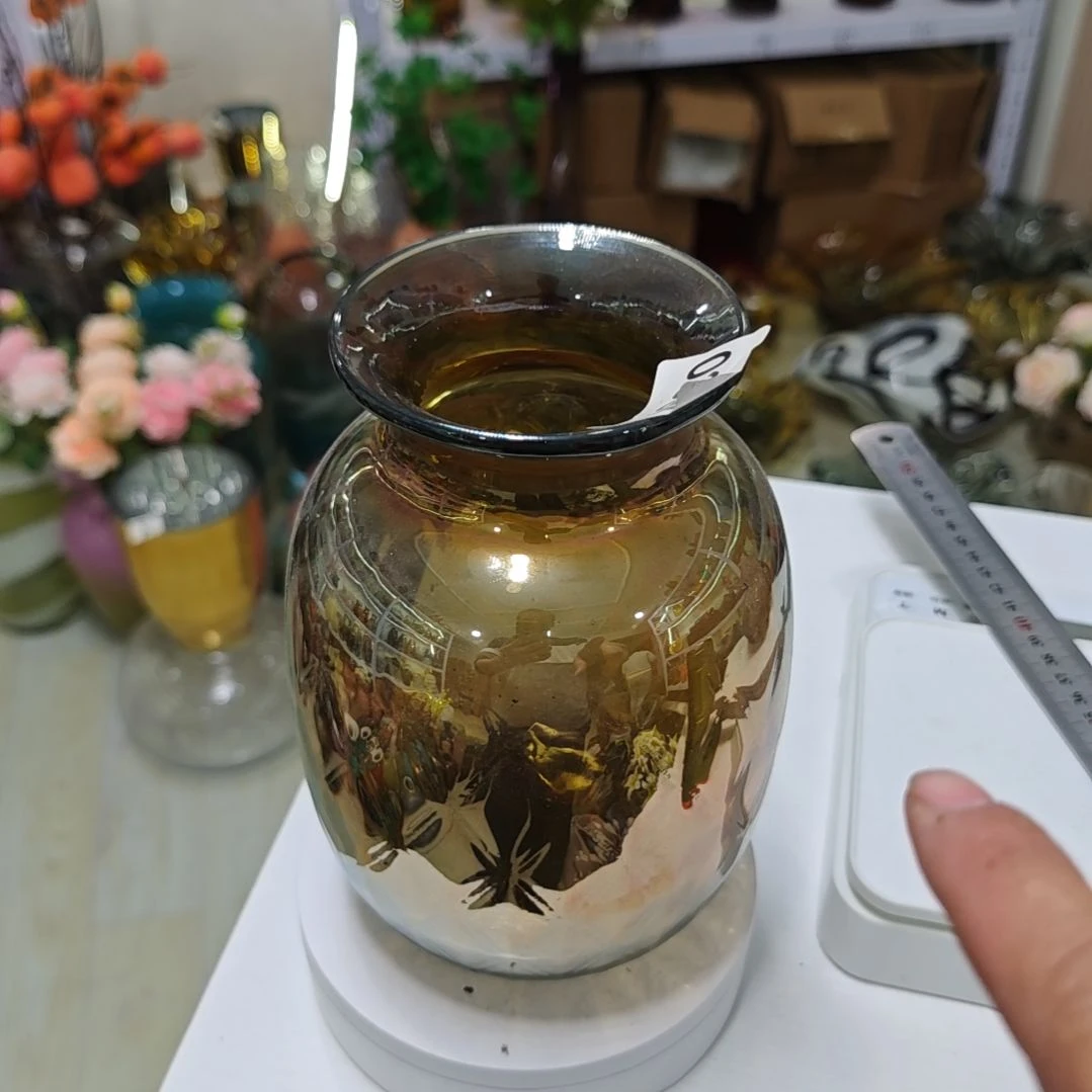 高21口7琉璃造型花瓶