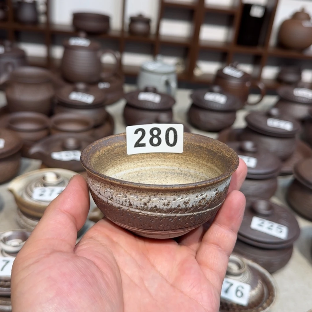 封***丰瓷粗瓷茶具素色盖碗