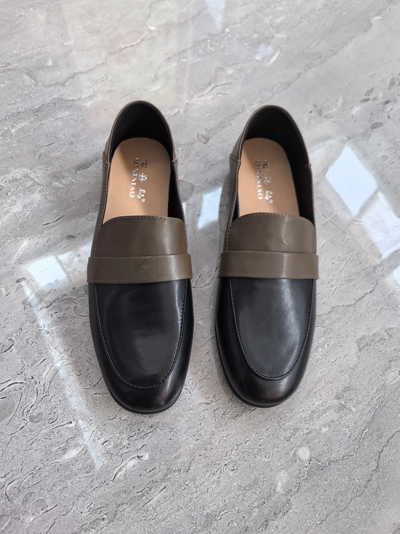 七喜鸟2025春季新款乐福鞋