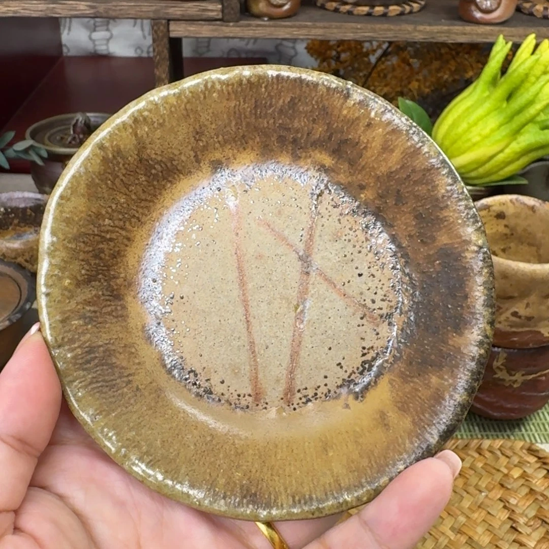 备前烧 黑川元晴 豆皿