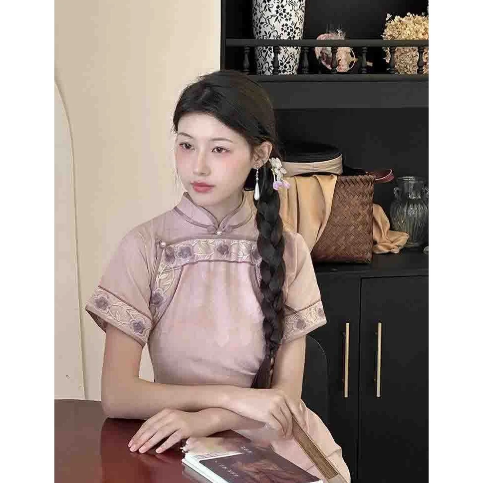 新中式改良旗袍2025新款古典优雅民国风气质少女年轻款梨形可穿夏