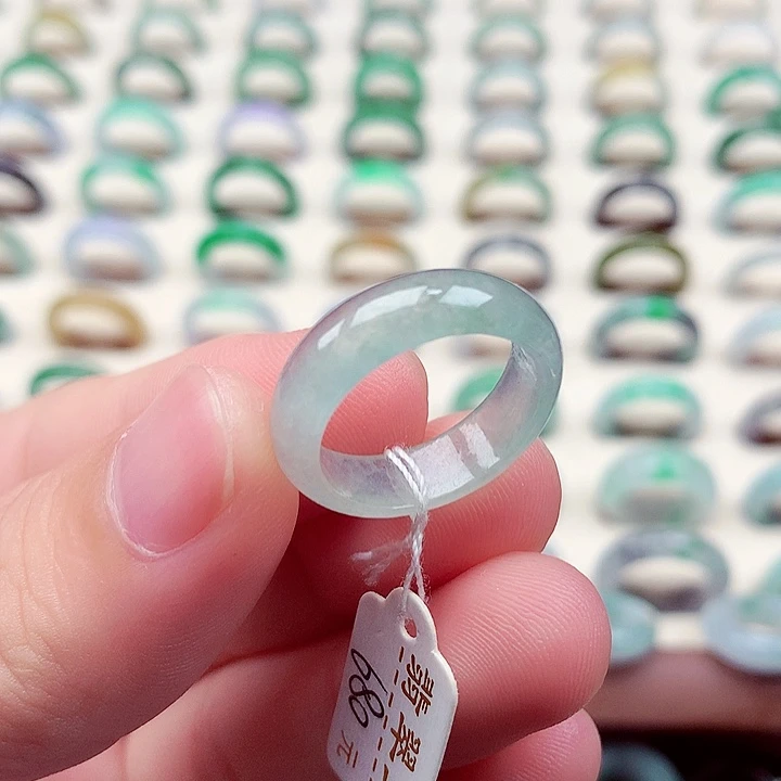 未镶嵌戒指翡翠14-15号