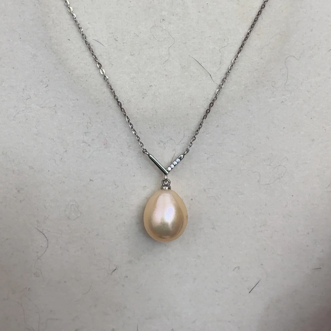 淡水珍珠颈饰银S925镶嵌