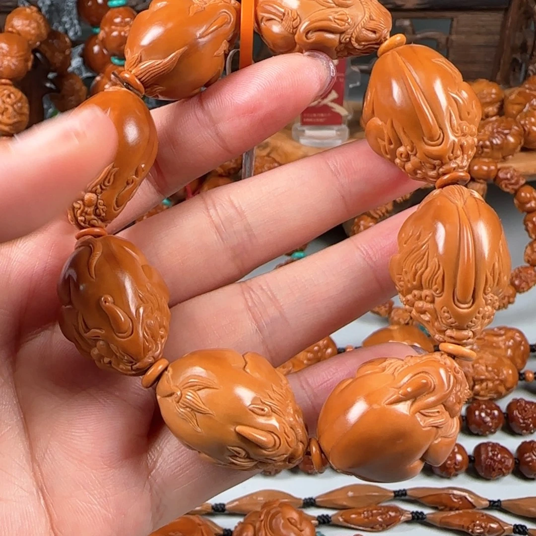 橄榄核手串/手链柒**彡宽2.1梅林核貔貅手串