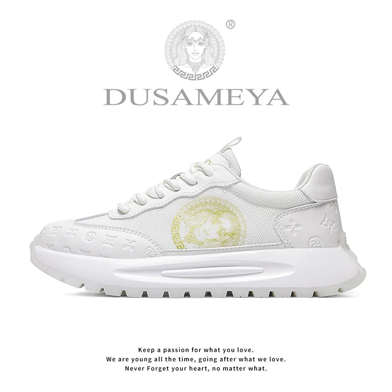 DUSAMEYA/杜莎米娅奢品透气男鞋夏季阿帕奇情侣网面鞋软底休闲鞋