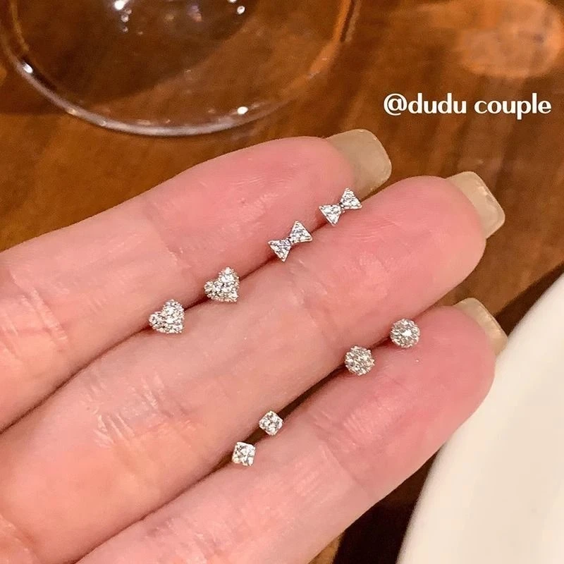 锌合金耳饰 碎星耳钉女小巧精致养耳洞耳饰耳环睡觉不用摘耳骨钉