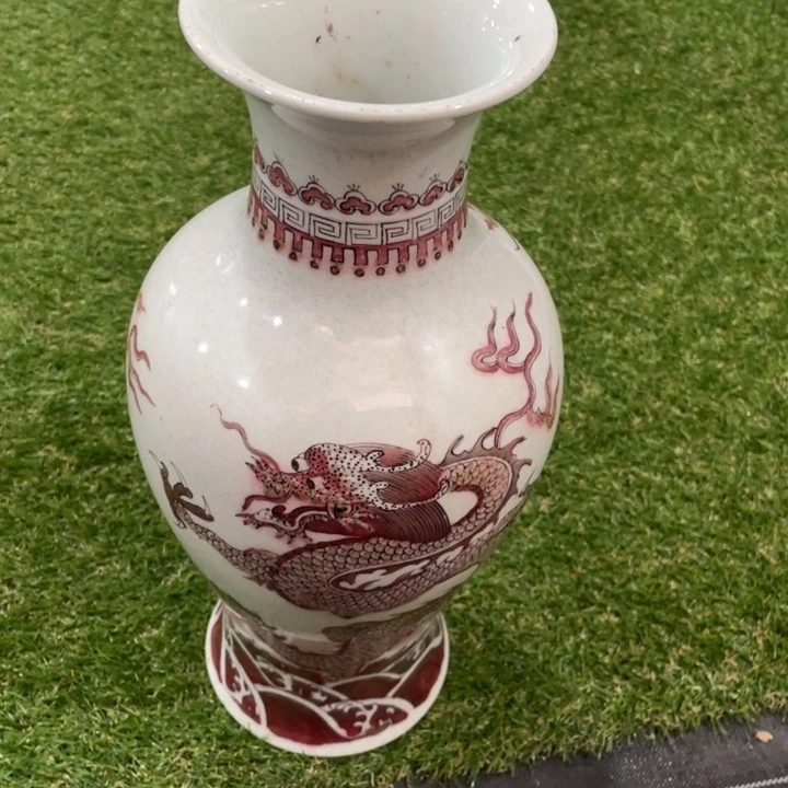 陶瓷大**形釉里红瓶