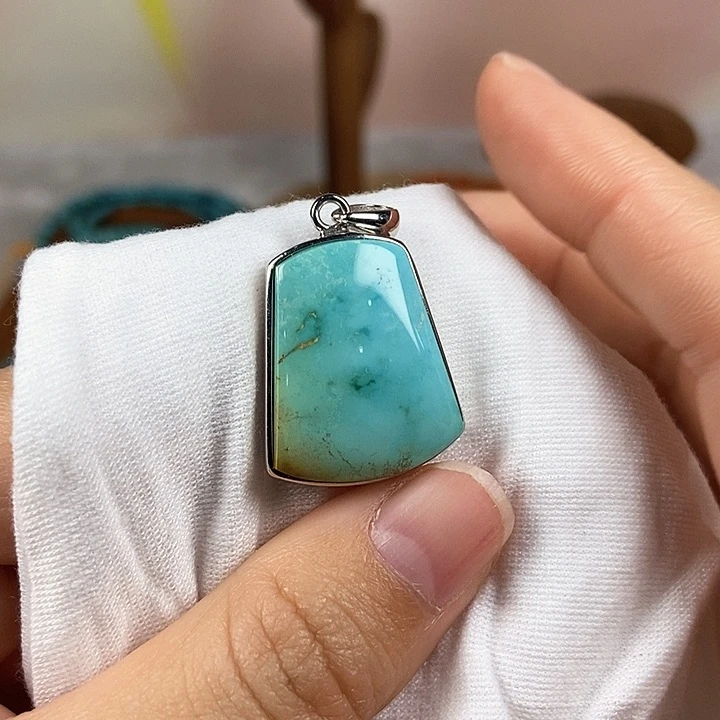 绿松石配饰银S925镶嵌