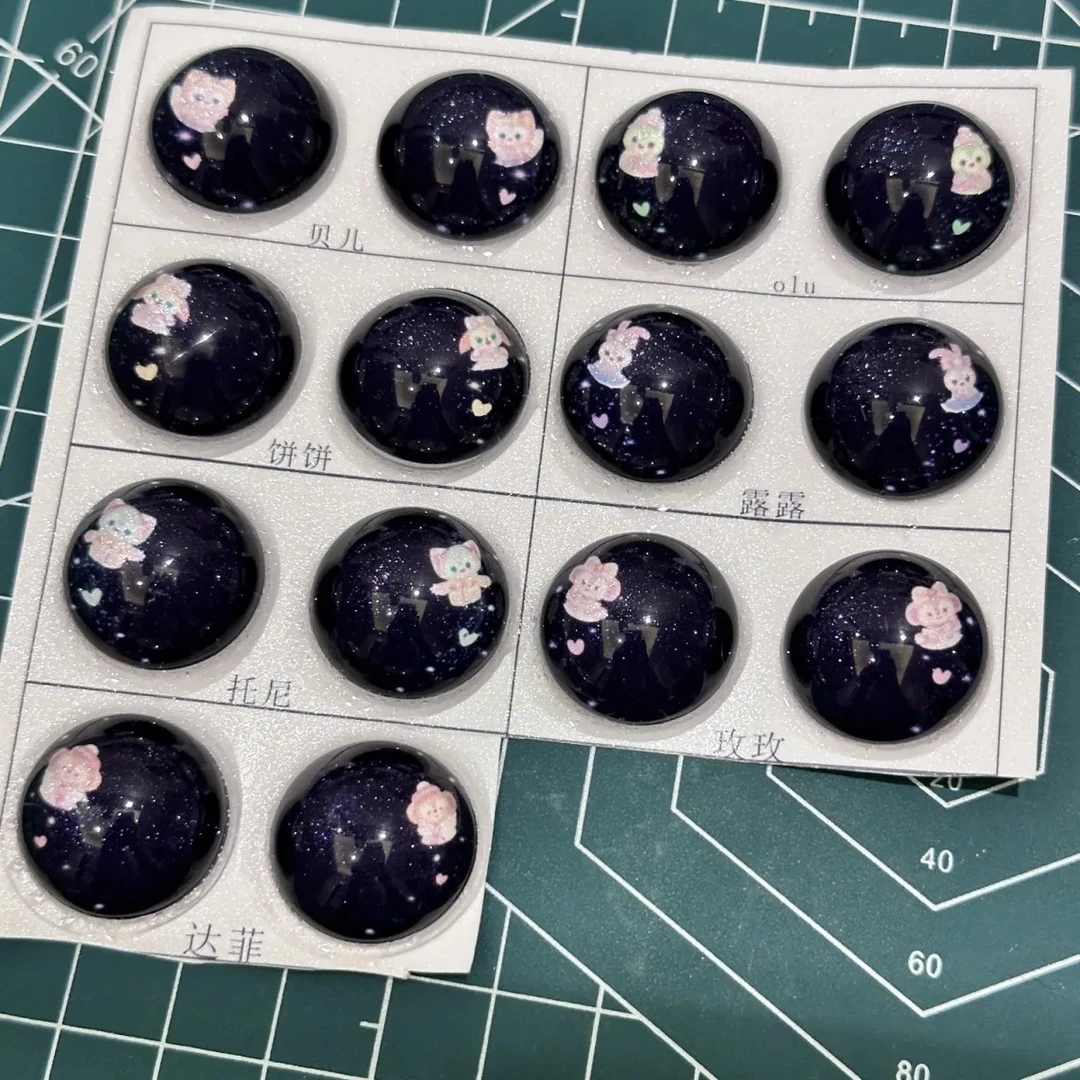 迪士尼olu托尼玲娜贝儿星黛露饼饼达菲磁吸固定两用多尺寸眼珠diy