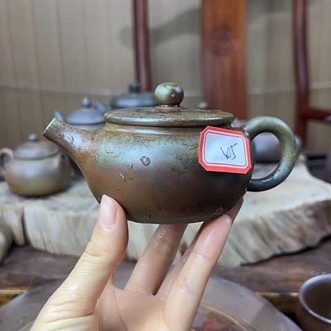 戬谷龙窑坭兴陶柴烧壶45