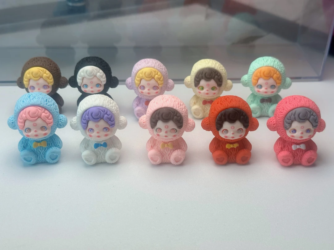 朵朵潮玩 SP女孩 树脂饰品配件diy冰箱贴桌面摆件