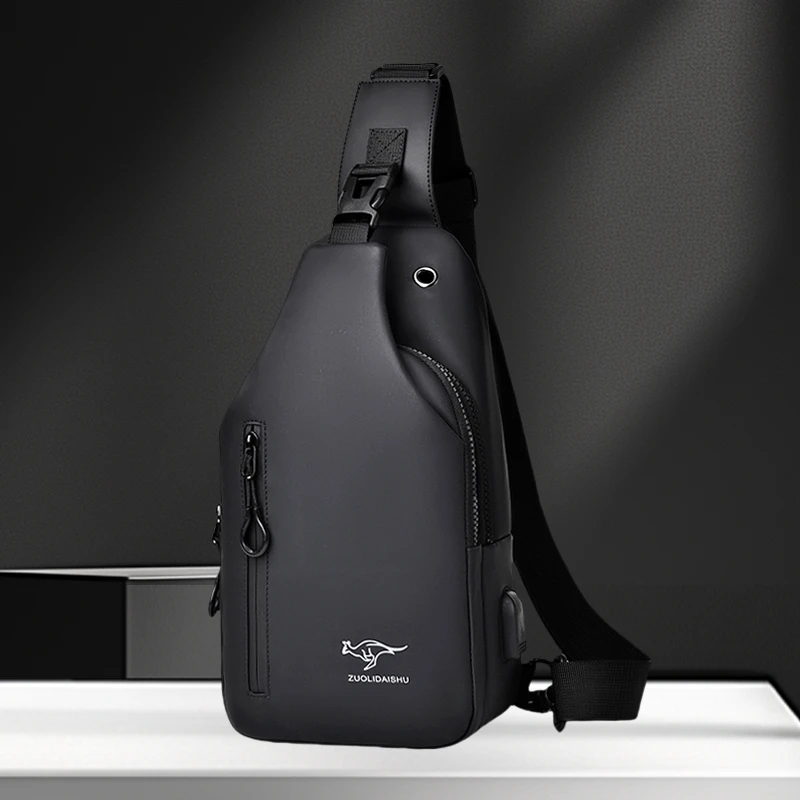 ZUOLIDAISHU户外多隔层男士胸包大容量背包升级反光骑行背包