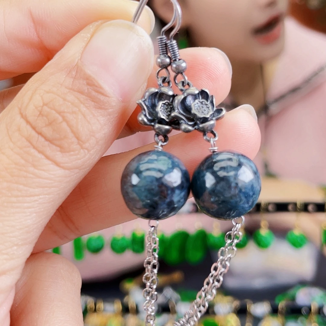 翡翠未镶嵌耳饰饰品