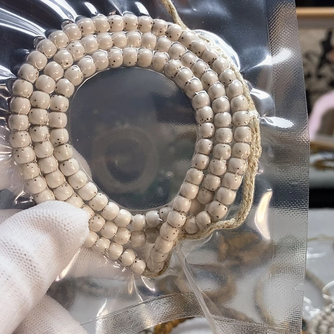 星月菩提吊坠65骨瓷白数星星长串