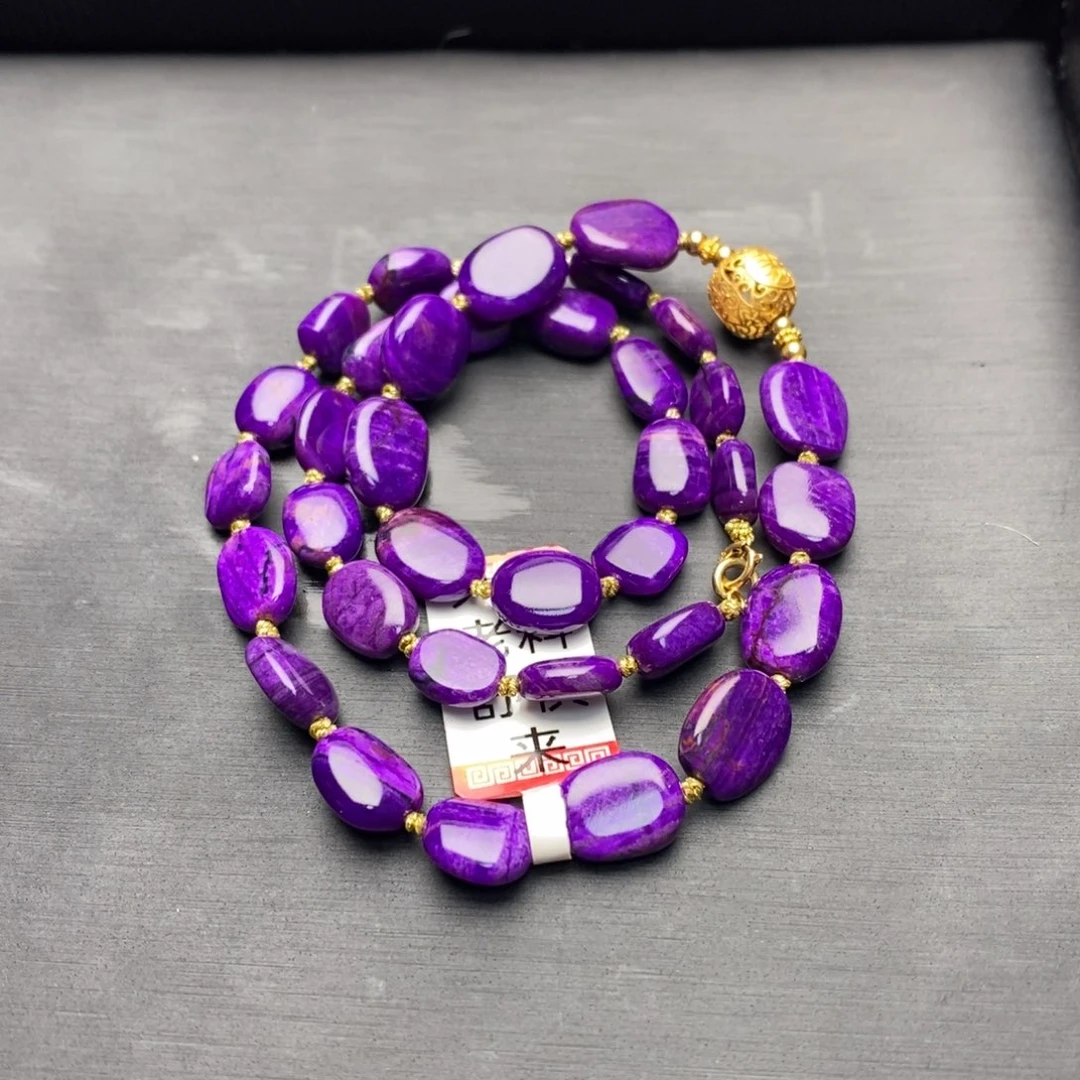 苏纪石（舒俱来）18K金镶嵌项链