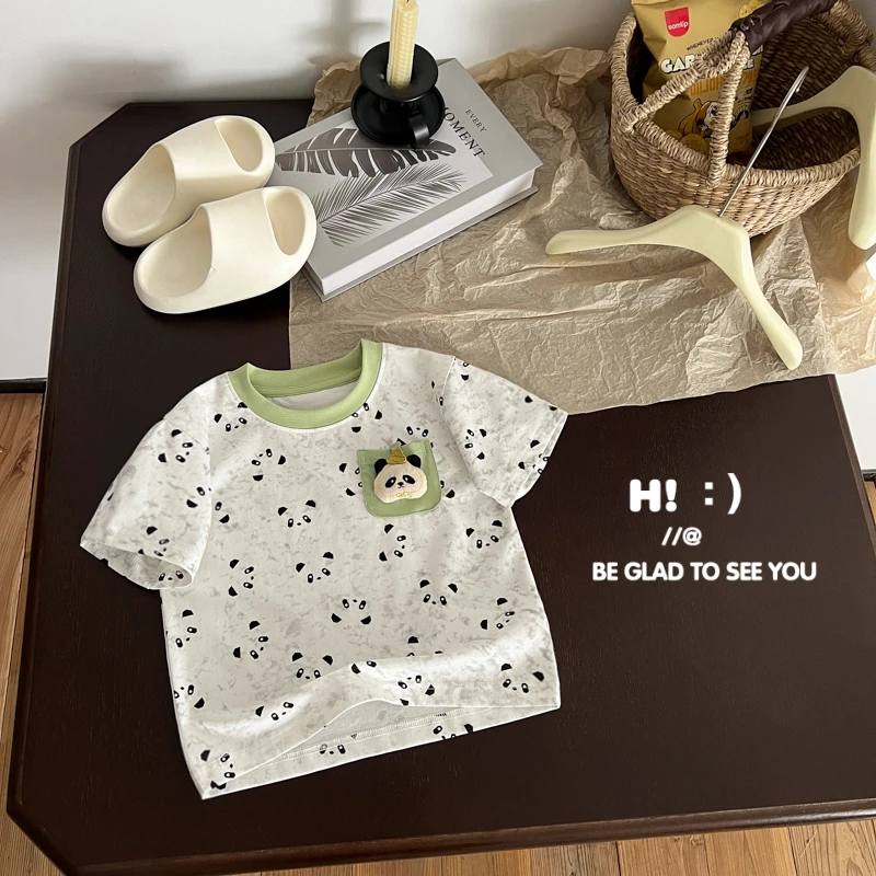 【现货】郝叔童品夏季男童潮流2025洋气时髦百搭网红款短袖潮BY5279