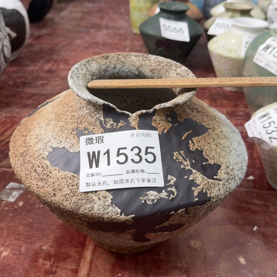 摆件景德镇花瓶编码535高23口10默认无孔