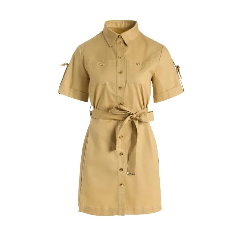 2024新款气质通勤收腰显瘦衬衫工装裙子0053