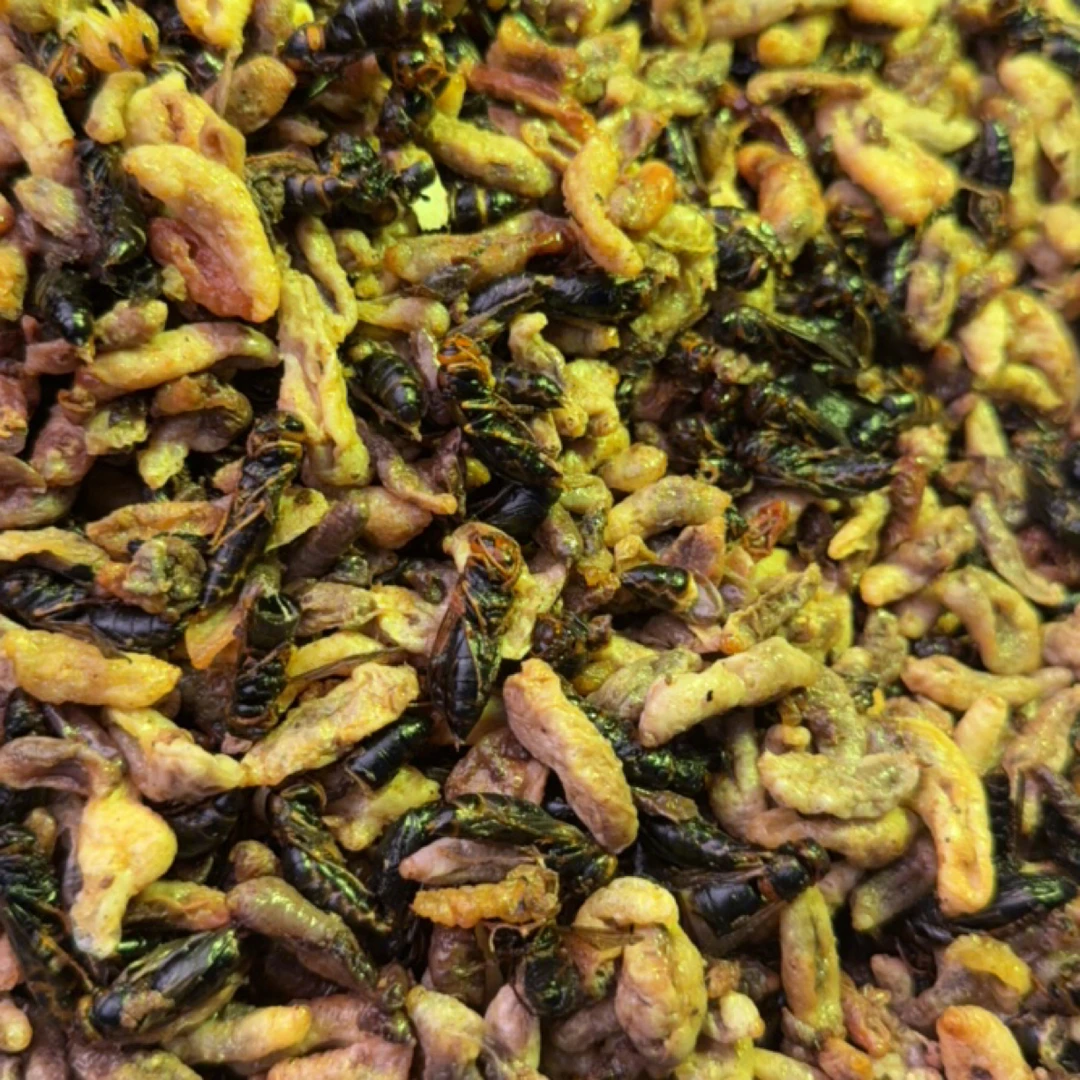 【黄脚蜂3级4级蜂蛹】【下酒菜下酒神器】2025新鲜纯菜籽油油炸蜂蛹